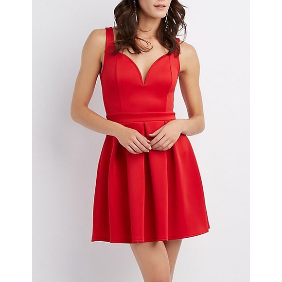 Heart Cut-Out Skater Dress - Picture 2 of 3